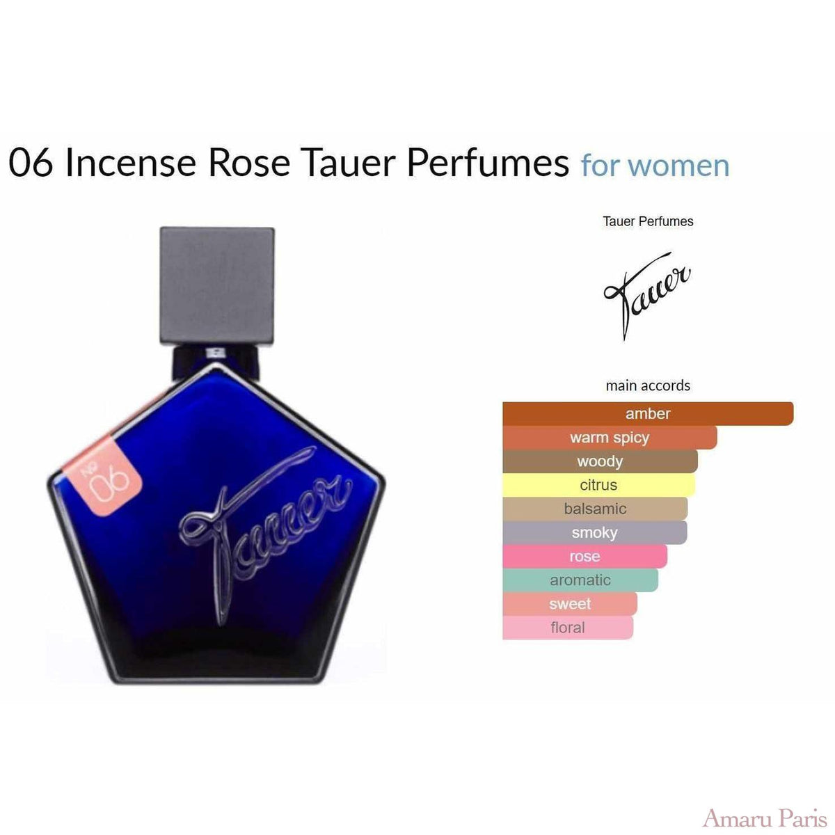 06 Incense Rose Tauer Perfumes for women - ParfumAmaruParis