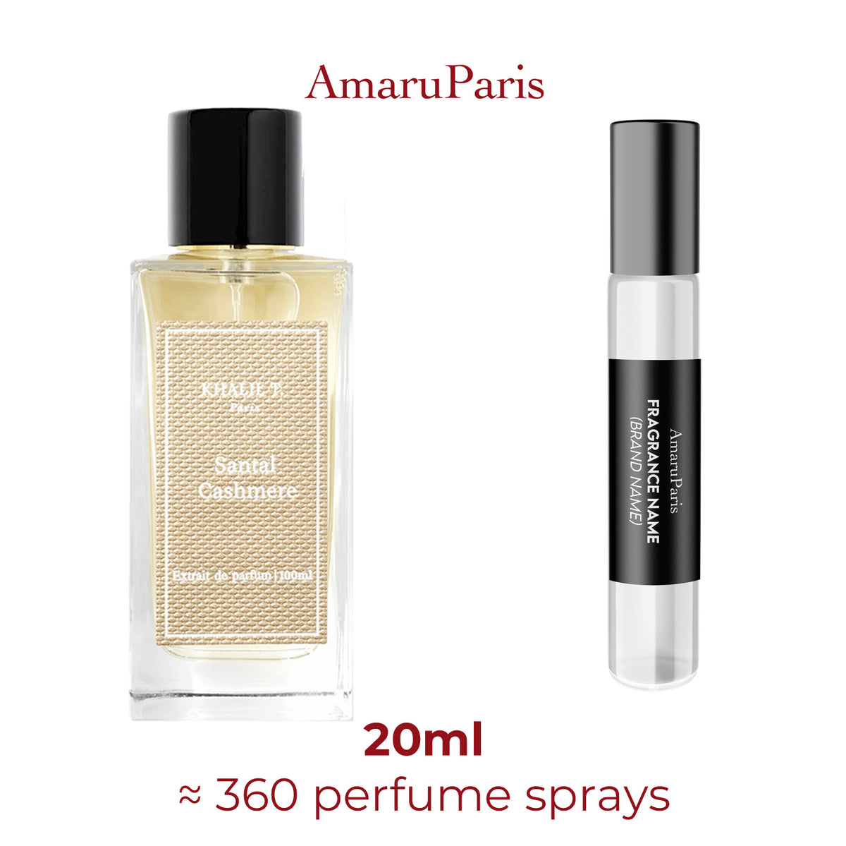 Parfum Santal Cashmere Khalil T. unisexe — échantillon 20 ml