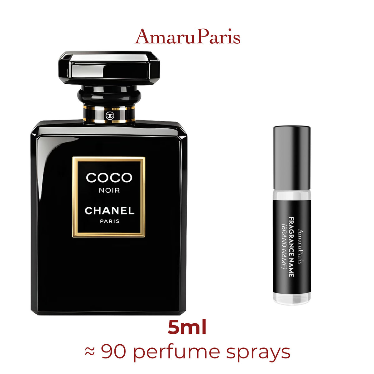 Parfum Coco Noir Chanel pour femme - décant 5 ml