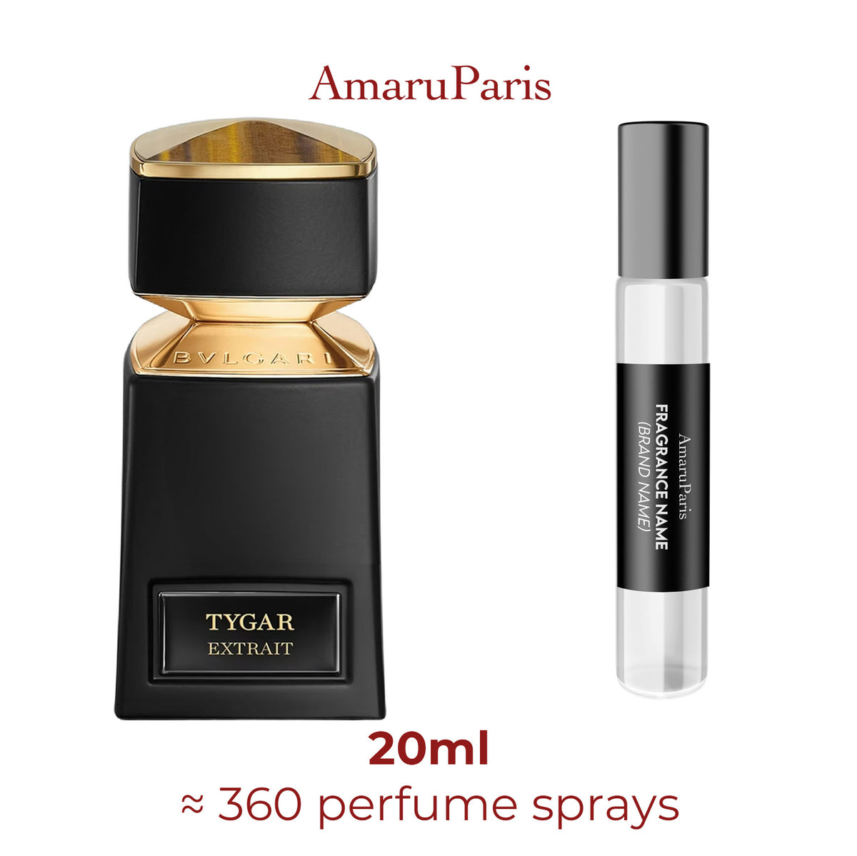 Parfum Tygar Extrait Bvlgari unisexe - décant 20 ml