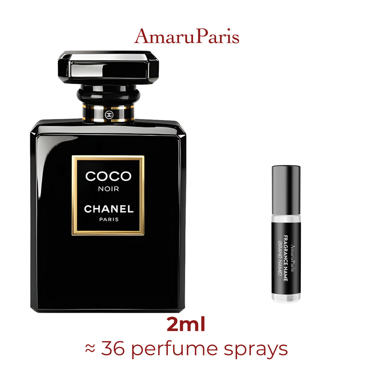 Parfum Coco Noir Chanel pour femme - décant 2 ml