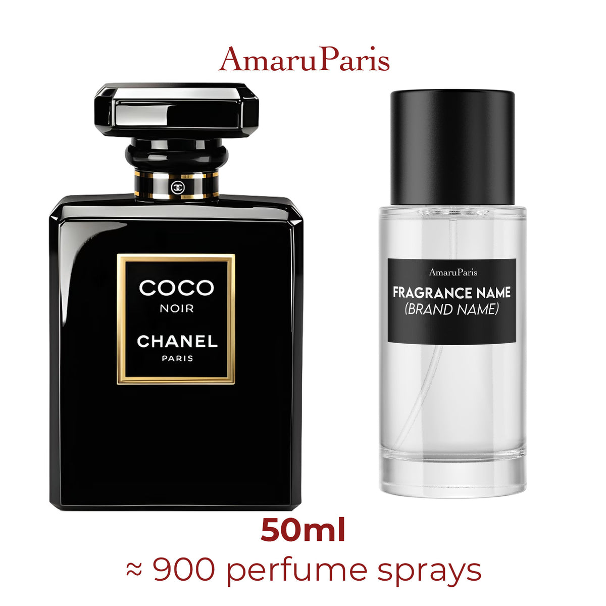Parfum Coco Noir Chanel pour femme - décant 50 ml