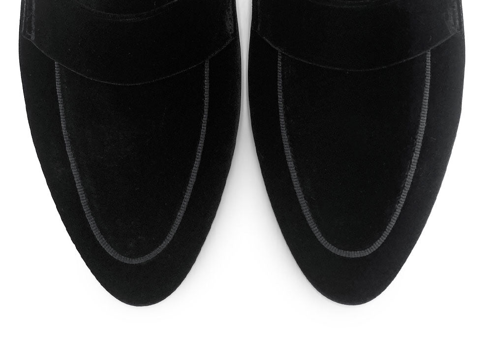 Mocassini donna eleganti in velluto nero