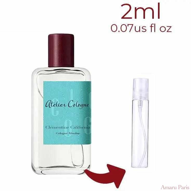 Clémentine California Atelier Cologne for women and men Decant Fragrance Samples - AmaruParis