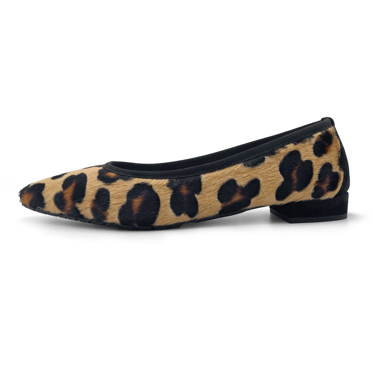Ballerine a punta animalier leopardate