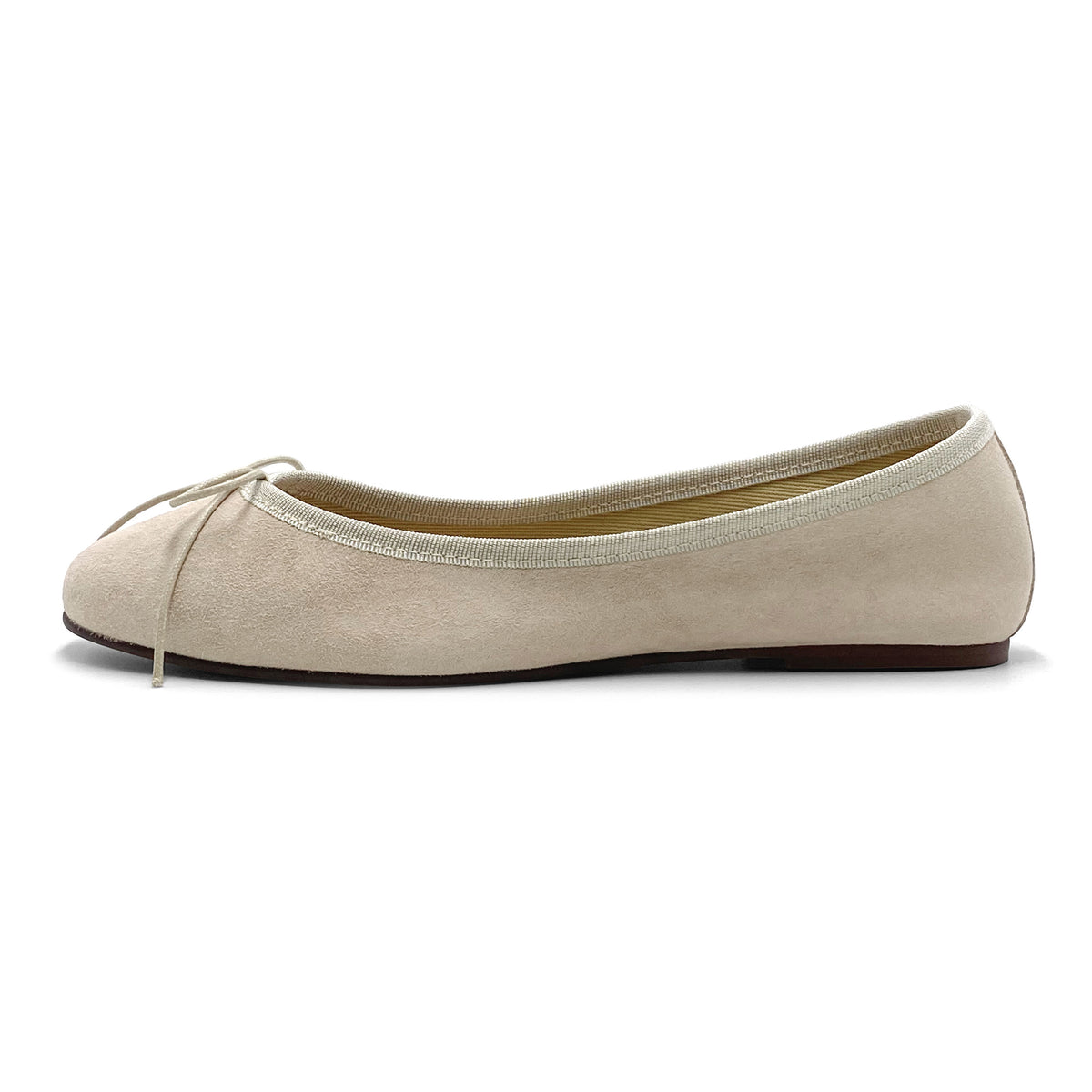 Ballerine in camoscio beige