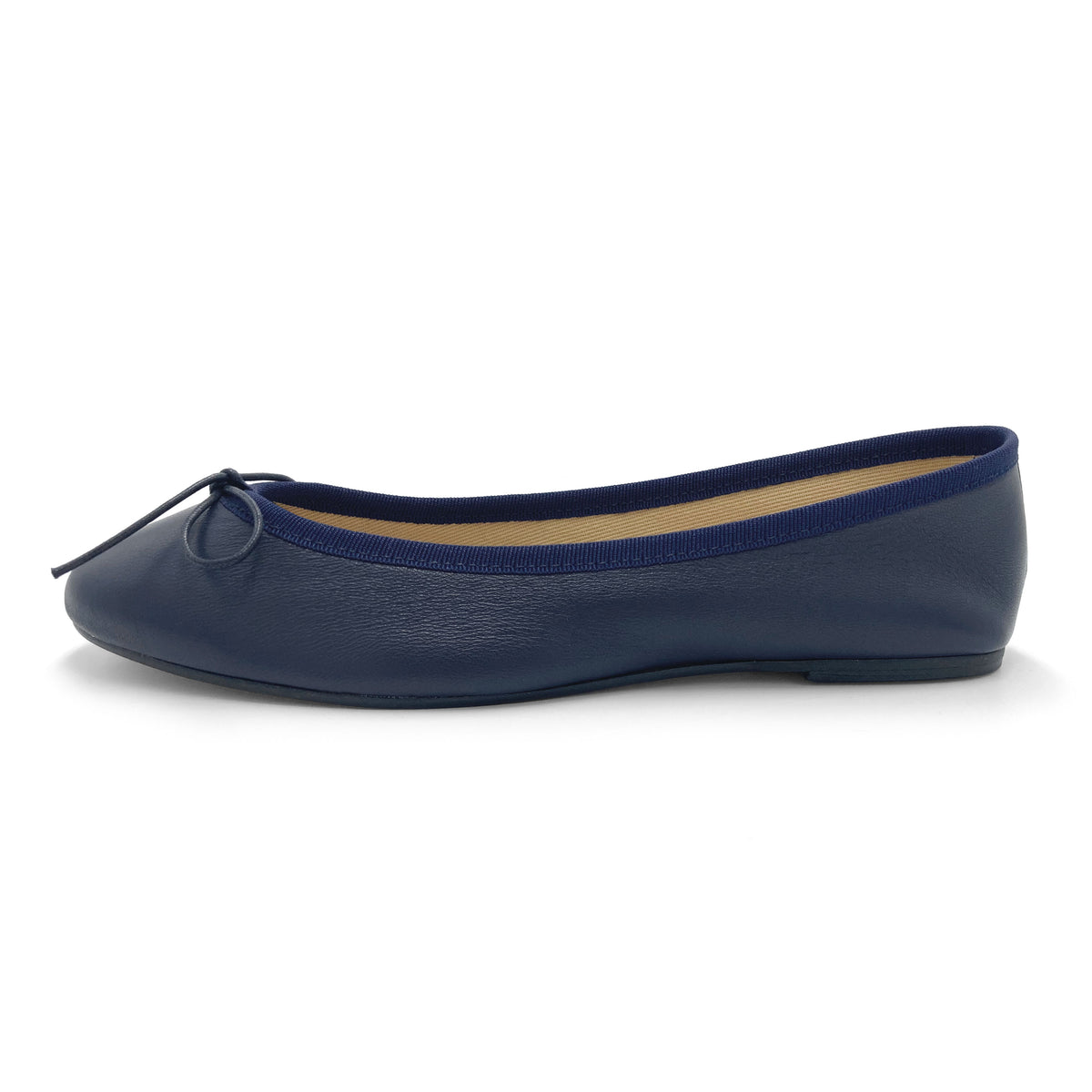 Ballerine blu in pelle