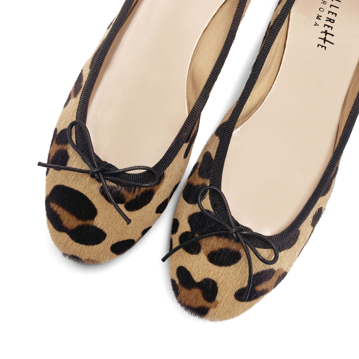 Ballerine leopardate in cavallino