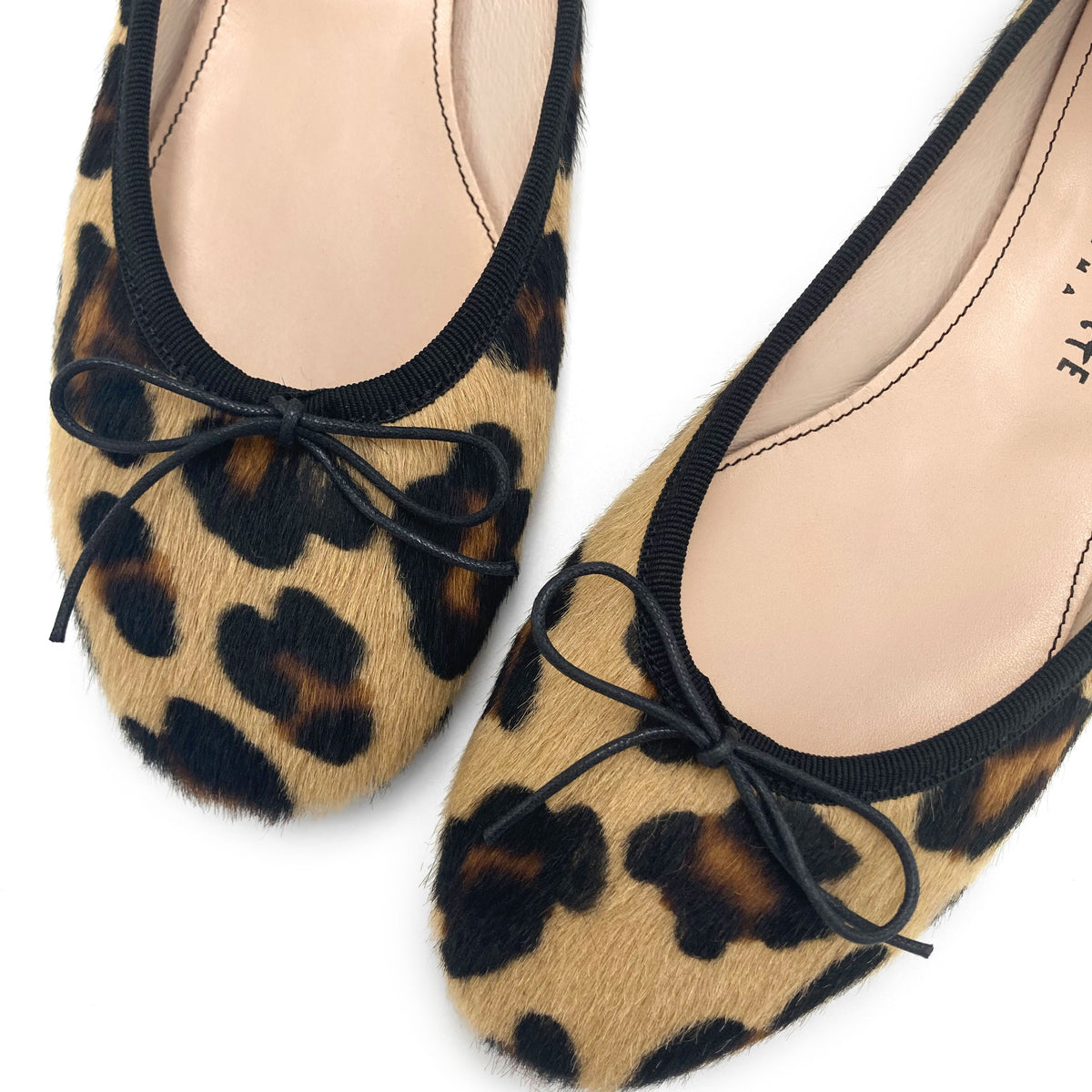 Ballerine animalier leopardate