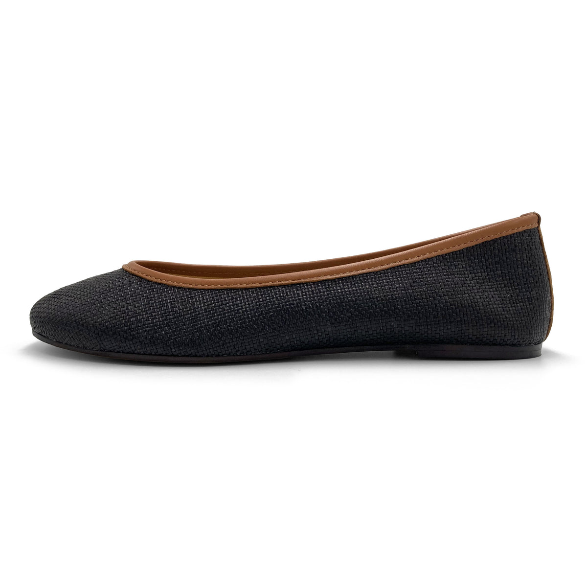 Ballerine estive nere in rafia