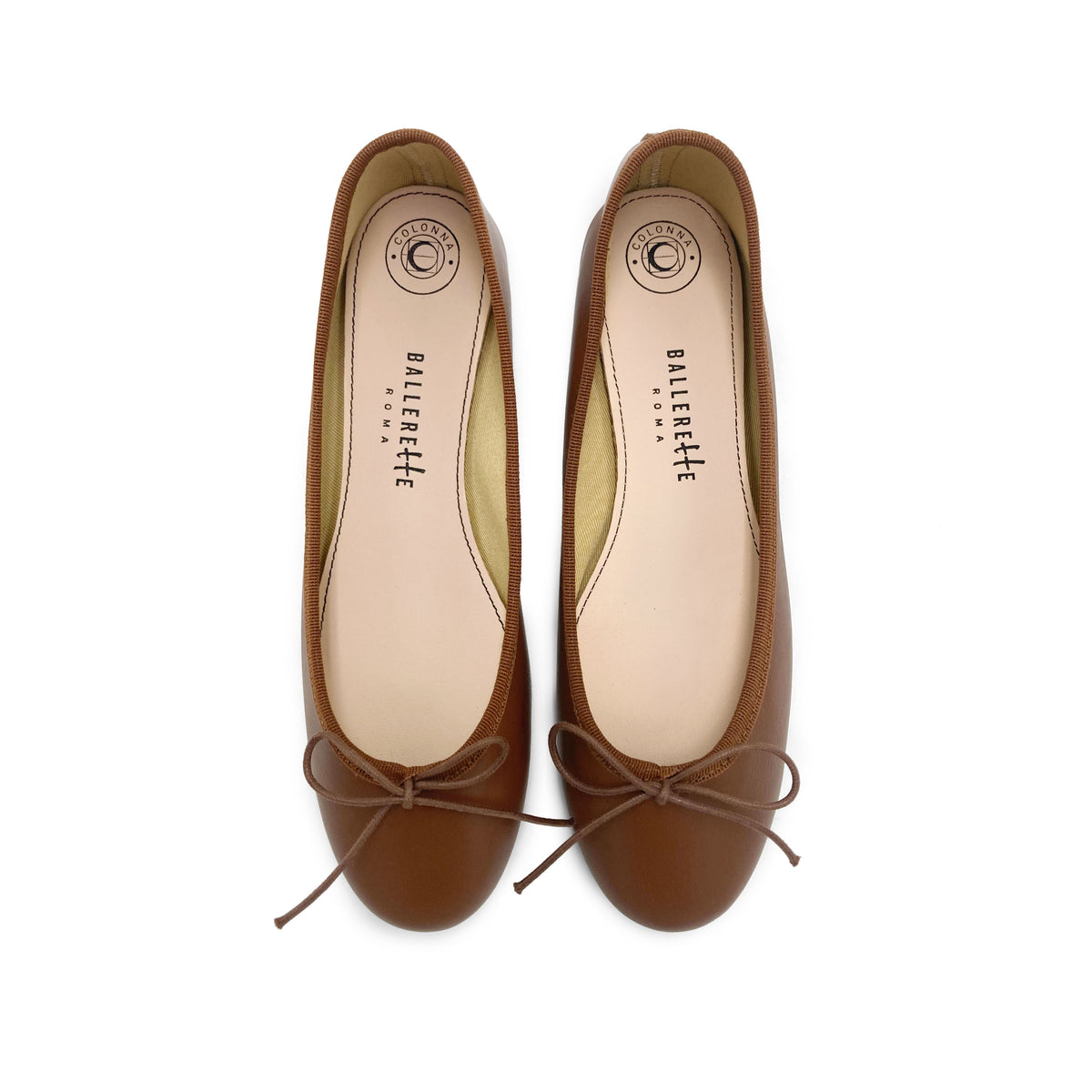 Ballerine marroni in pelle