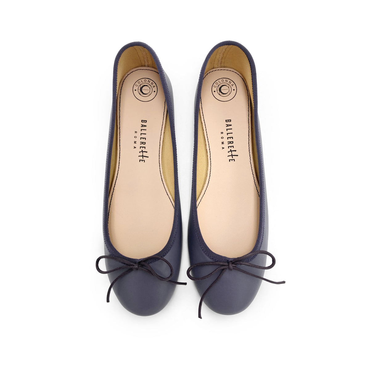 Weinrote Lederballerinas