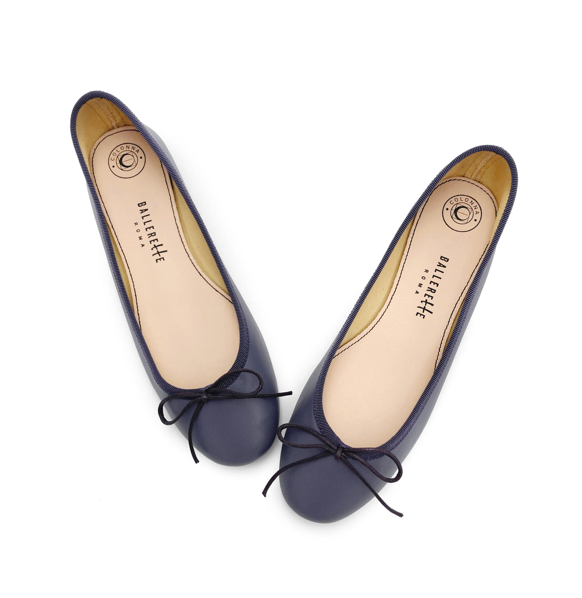 Weinrote Lederballerinas