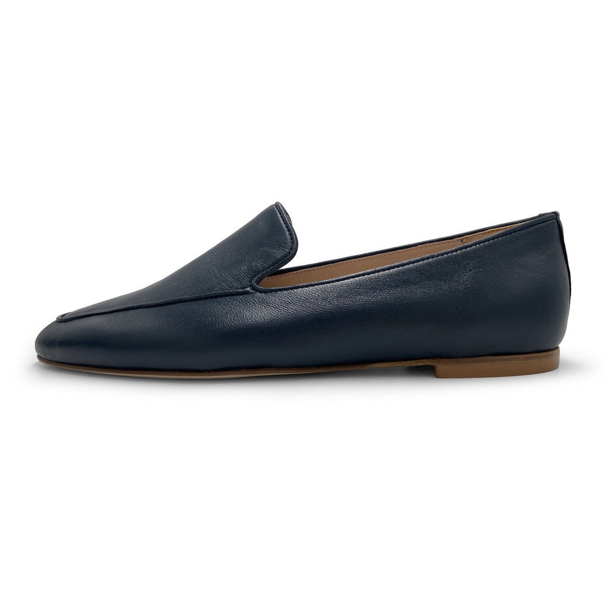 Mocassins femme en cuir marron chocolaté