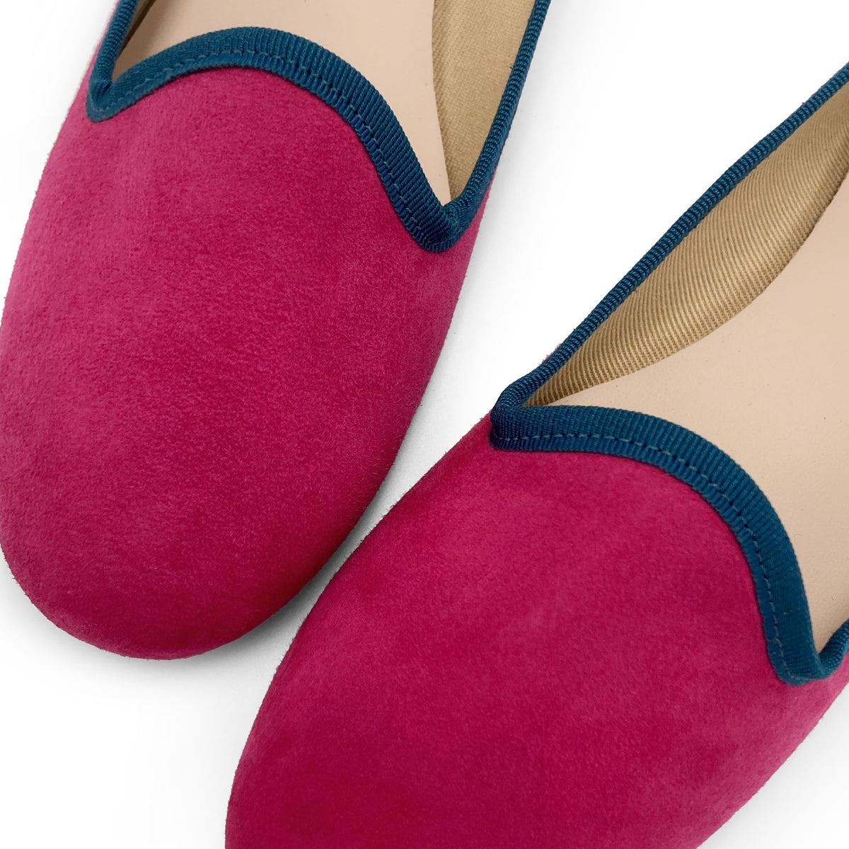 Slippers donna in camoscio prugna