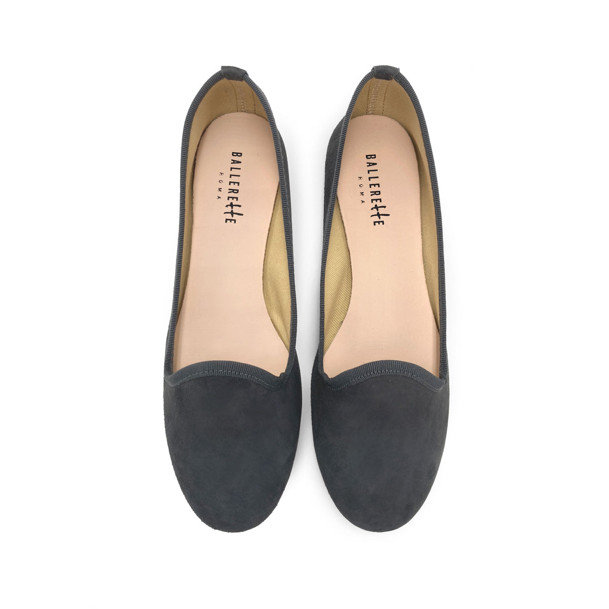 Slippers donna in camoscio grigio fumo