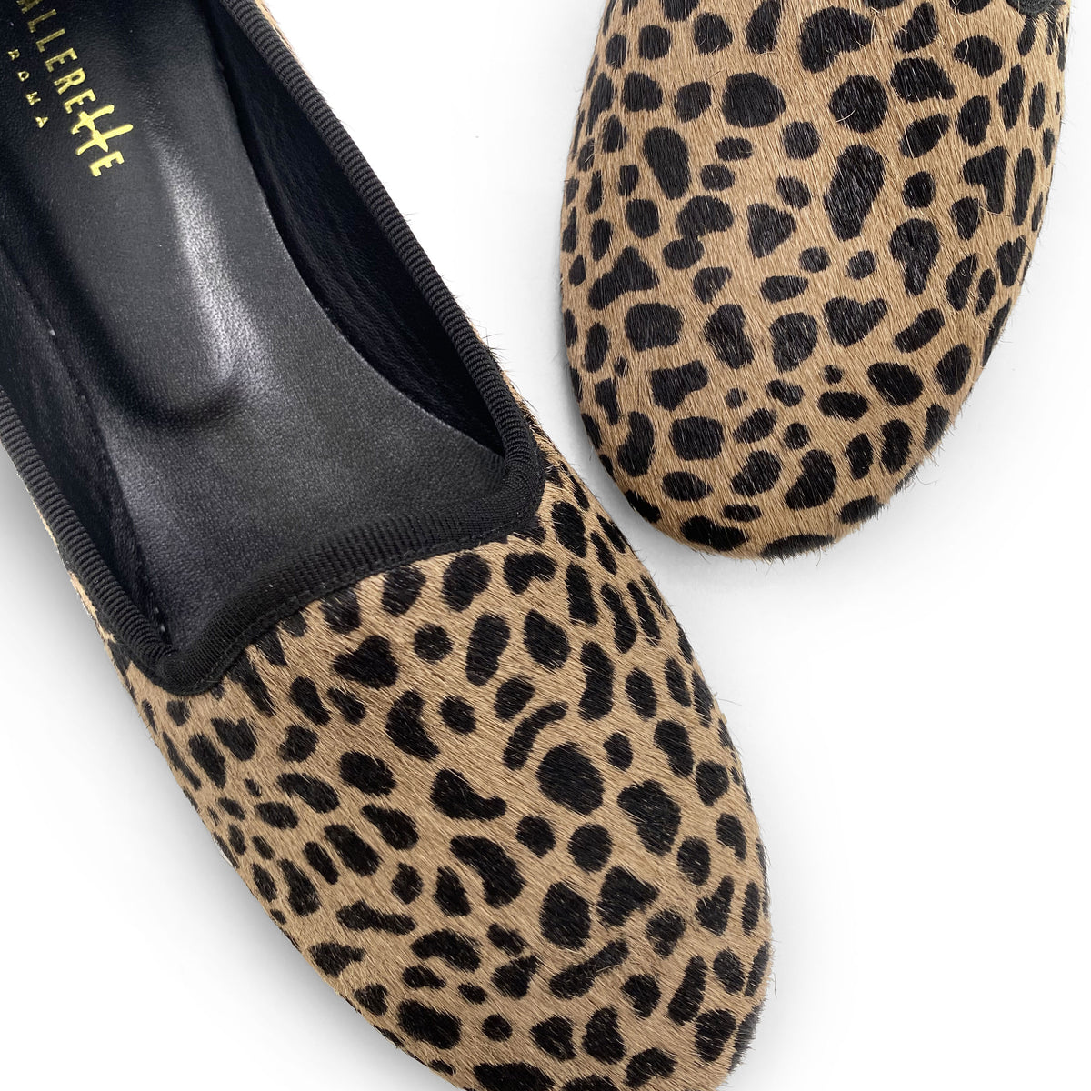 Damen‑Loafers im Animalier‑Look aus geflecktem Kalbshaar