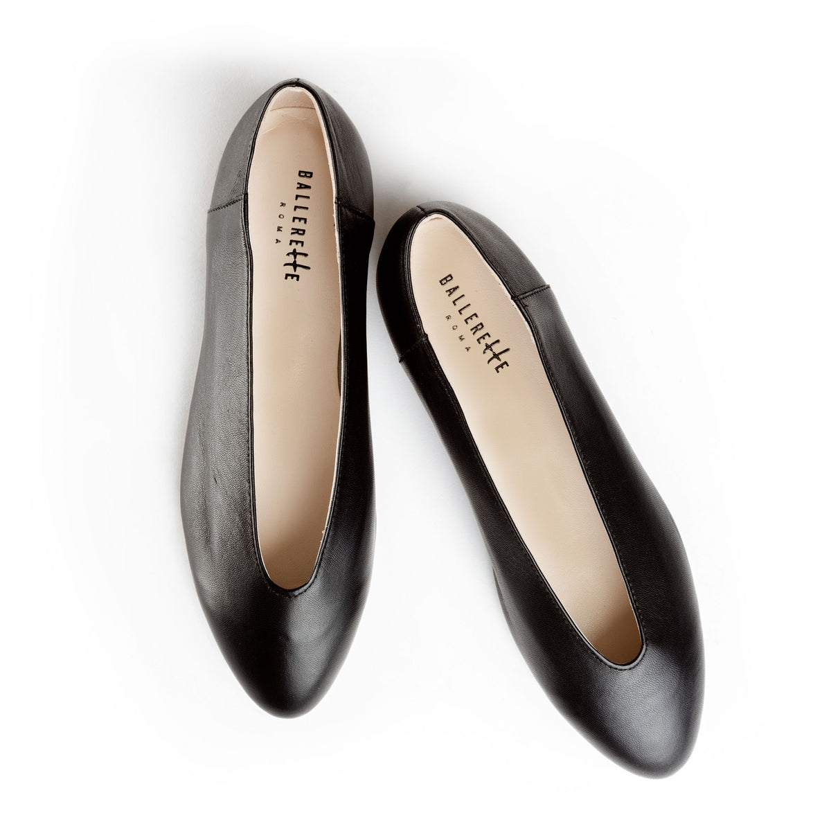 Ballerine nere accollate