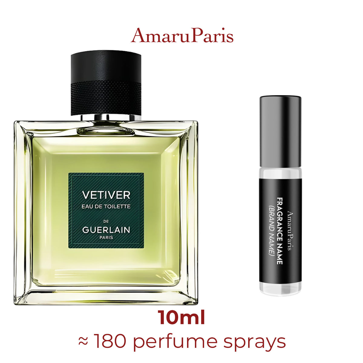 Parfum Vétiver Guerlain pour homme - décant 10 ml
