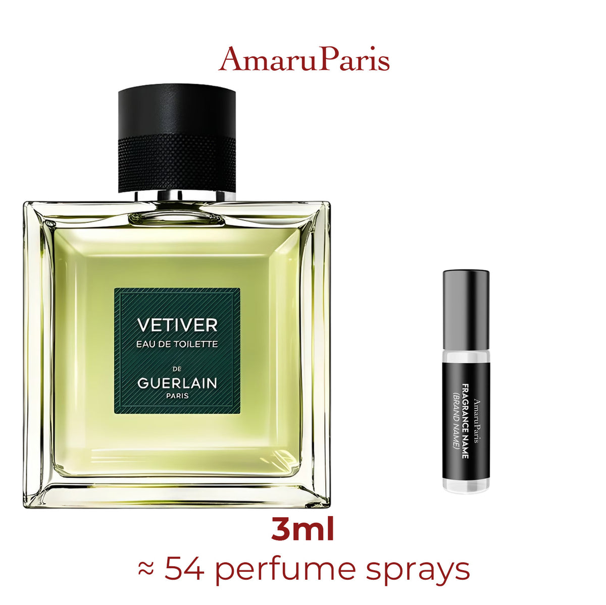 Parfum Vétiver Guerlain pour homme - décant 3 ml