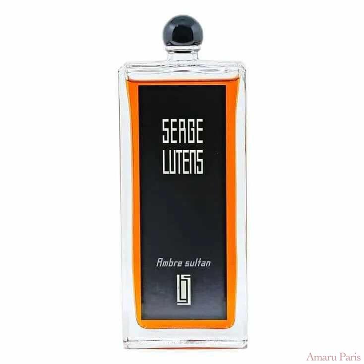 Ambre Sultan de Serge Lutens – flacon original et fiole décant Amaru Paris