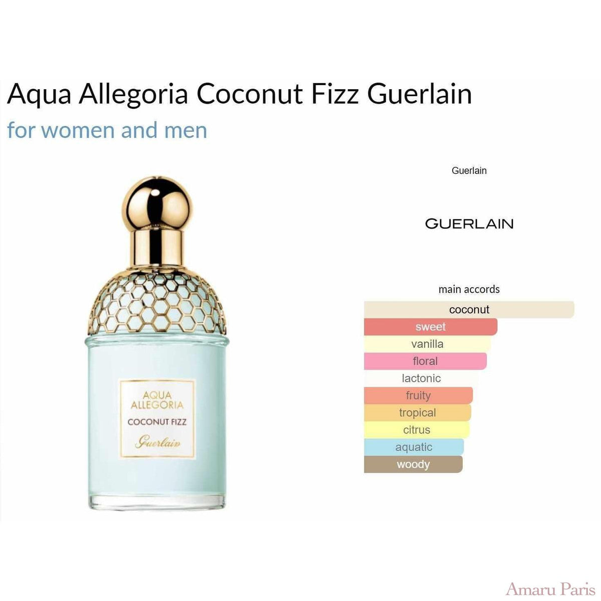 Aqua Allegoria Coconut Fizz Guerlain for women and men - ParfumAmaruParis