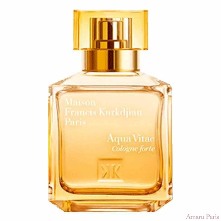 Aqua Vitae Cologne Forte de Maison Francis Kurkdjian – flacon original et fiole décant Amaru Paris