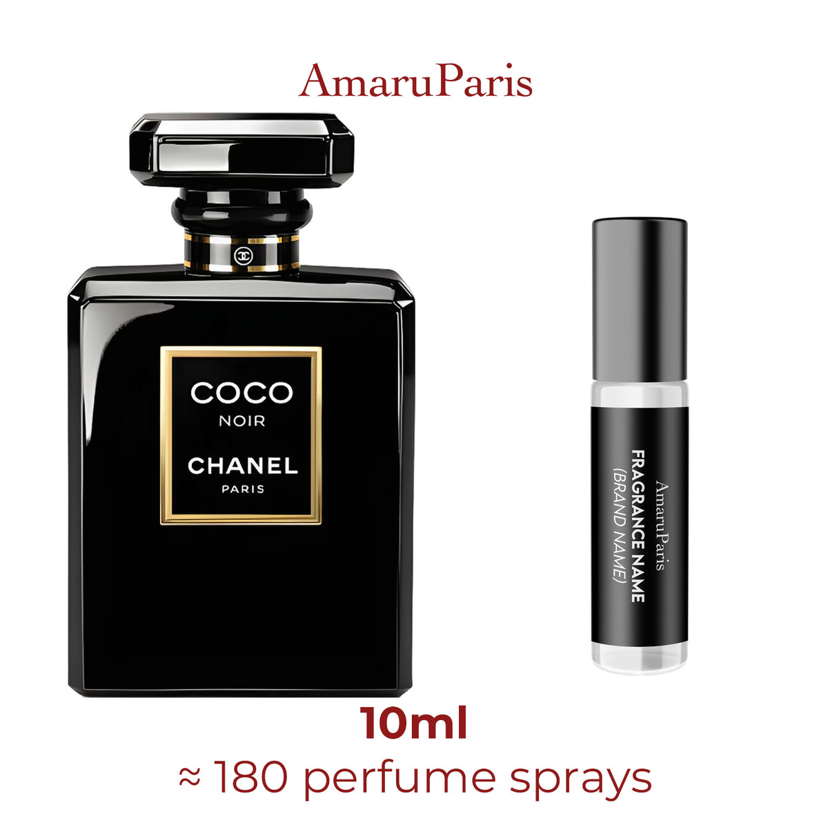 Parfum Coco Noir Chanel pour femme - décant 10 ml