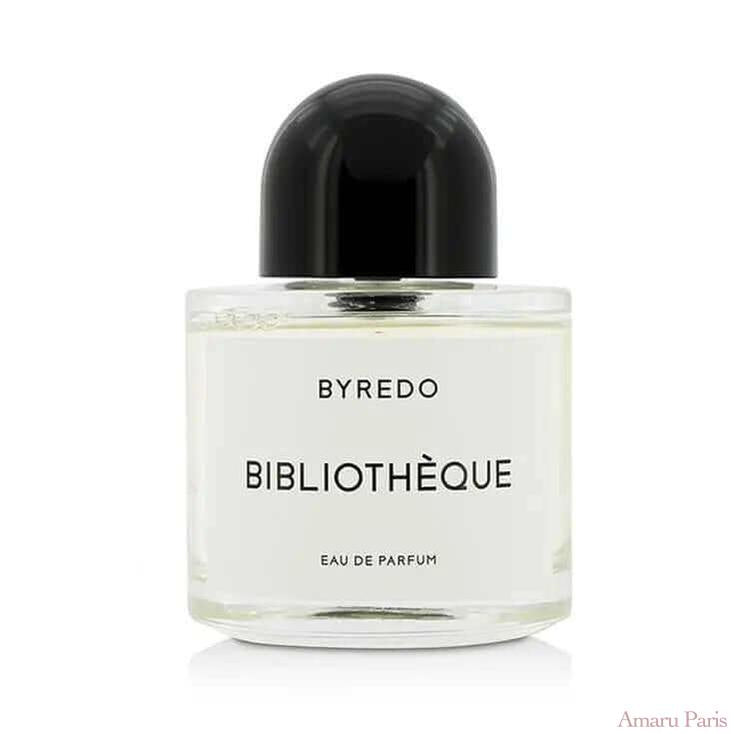 Bibliothèque de Byredo – flacon original et fiole décant Amaru Paris