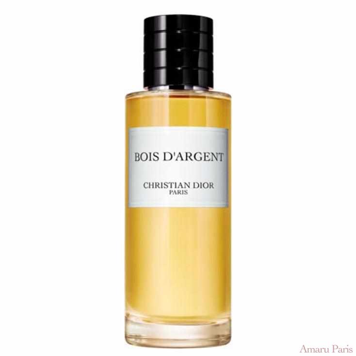 Bois d'Argent de Dior – flacon original et fiole décant Amaru Paris