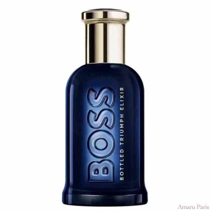 Boss Bottled Triumph Elixir d'Hugo Boss – flacon original et fiole décant Amaru Paris