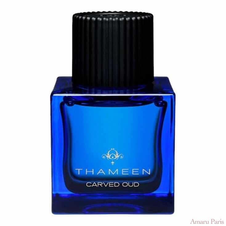 Carved Oud de Thameen – flacon original et fiole décant Amaru Paris