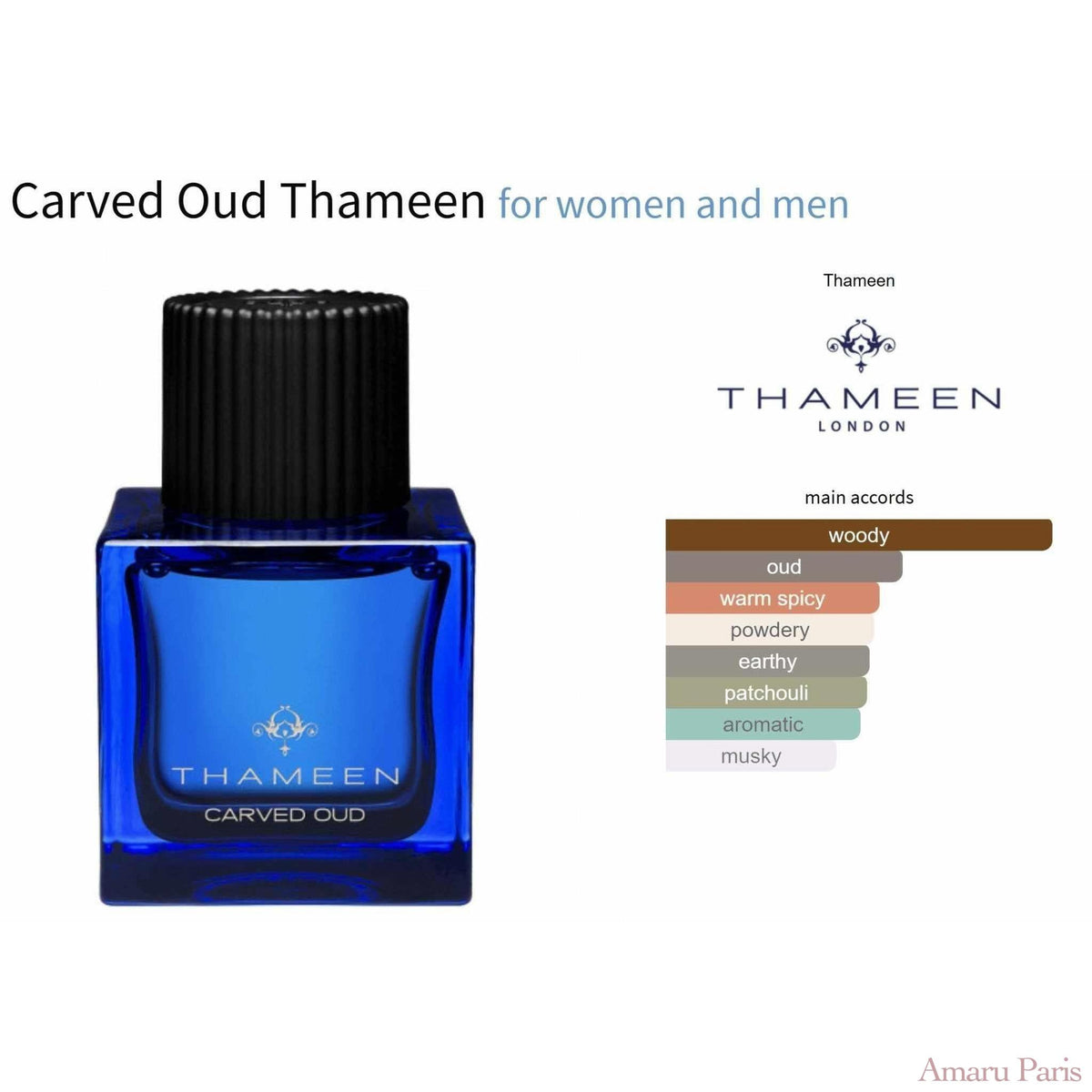 Carved Oud Thameen for women and men - ParfumAmaruParis