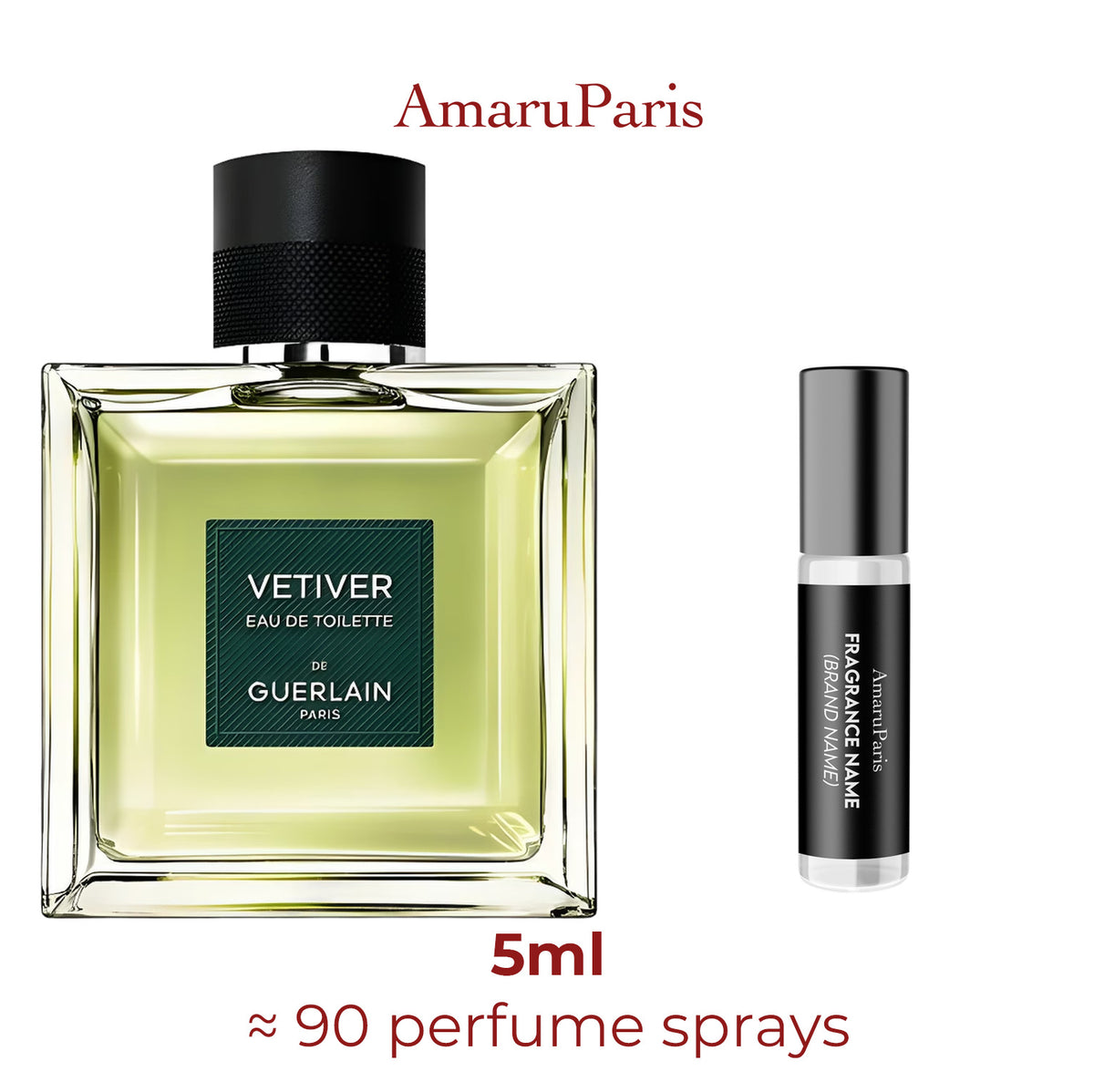 Parfum Vétiver Guerlain pour homme - décant 5 ml