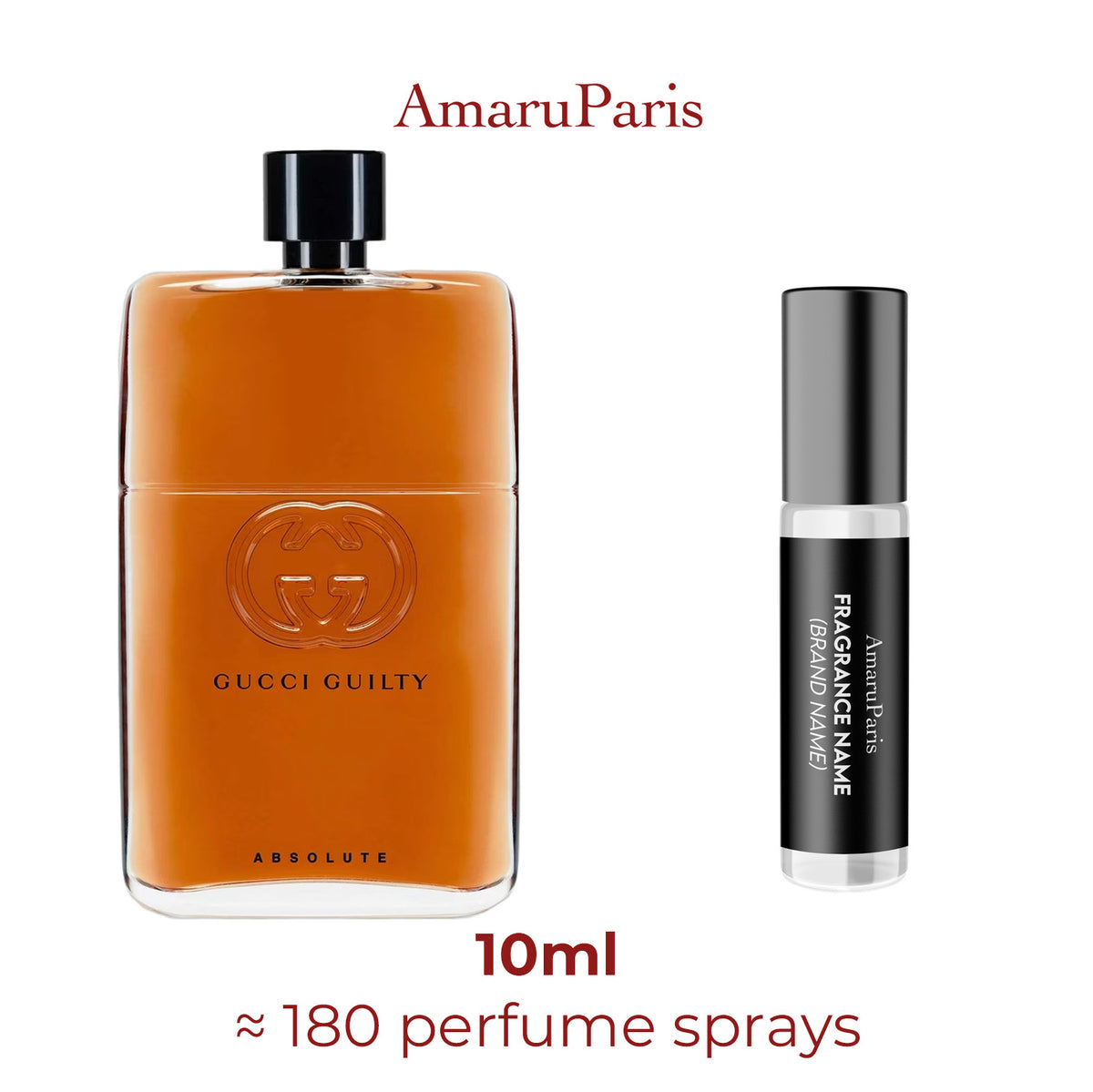 Parfum Guilty Absolute Gucci pour homme - décant 10 ml