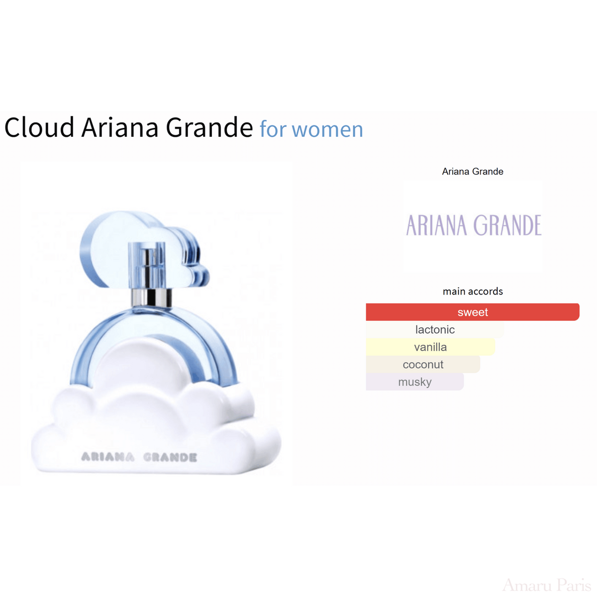 Cloud Ariana Grande for women - ParfumAmaruParis