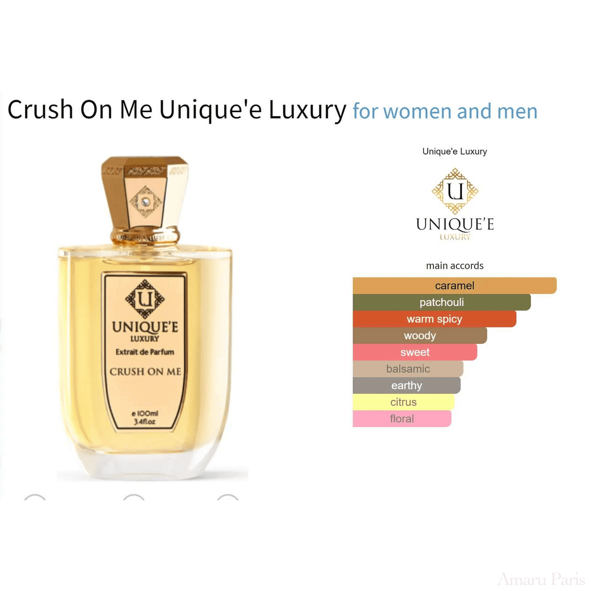 Crush On Me Unique'e Luxury for women and men Decant Fragrance Samples - ParfumAmaruParis