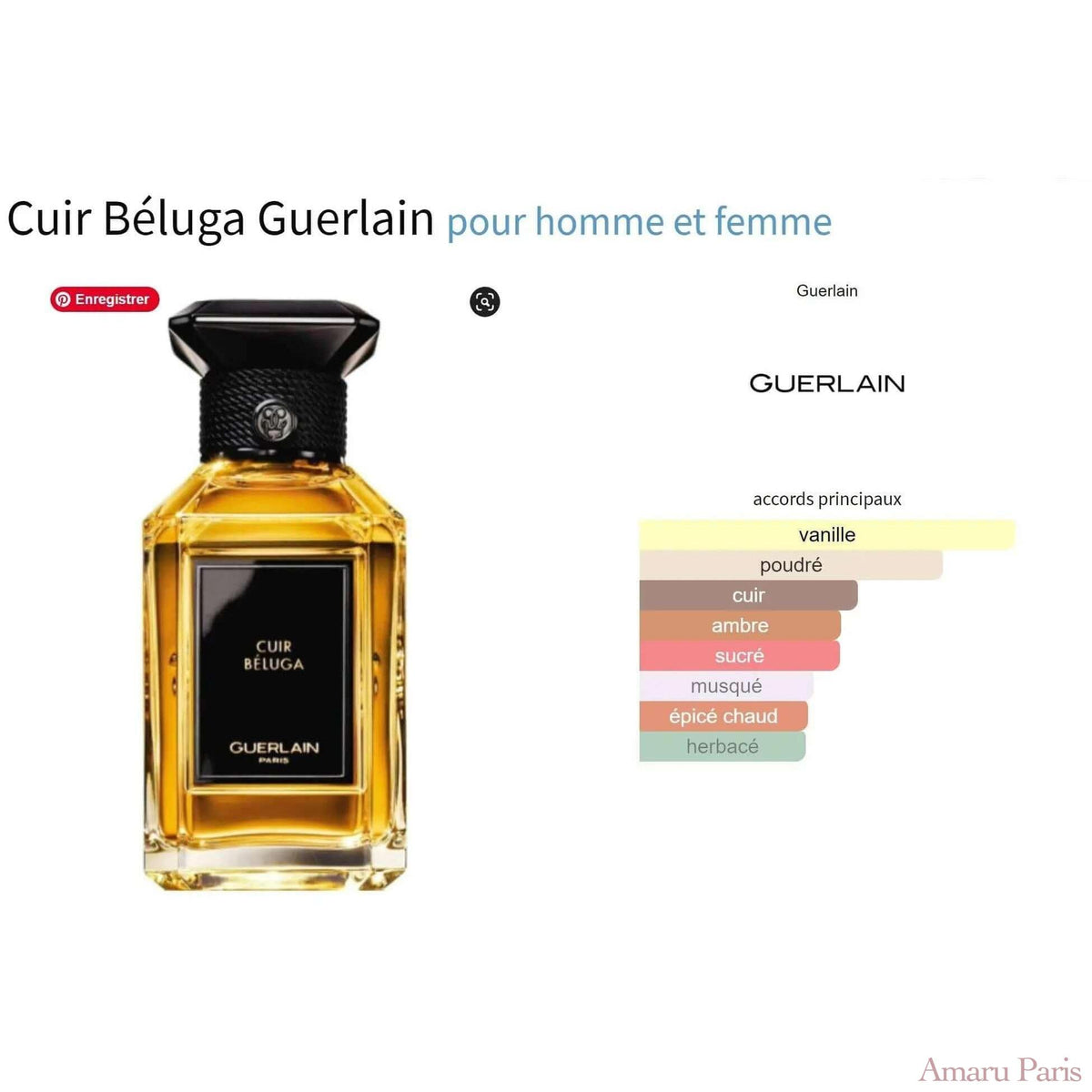 Cuir Béluga Guerlain for women and men Decant Fragrance Samples - ParfumAmaruParis