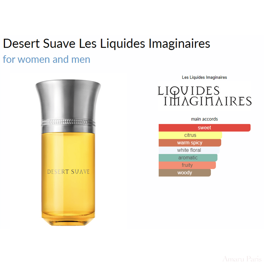 Desert Suave Les Liquides Imaginaires for women and men Decant Samples - ParfumAmaruParis