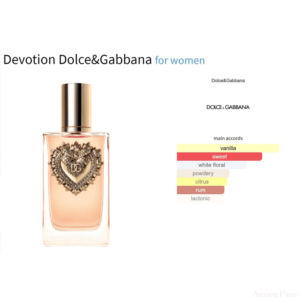 Devotion Dolce&Gabbana for women Decant Fragrance Samples - ParfumAmaruParis