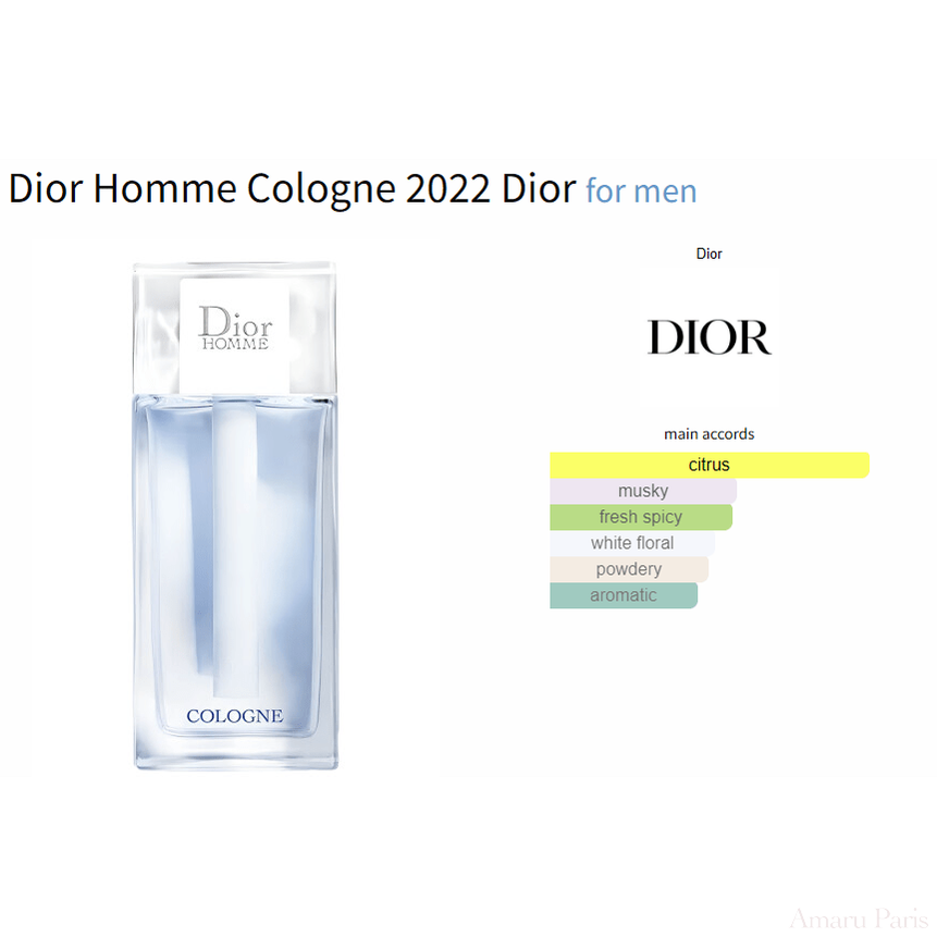 Dior Homme Cologne 2022 Dior for men - ParfumAmaruParis
