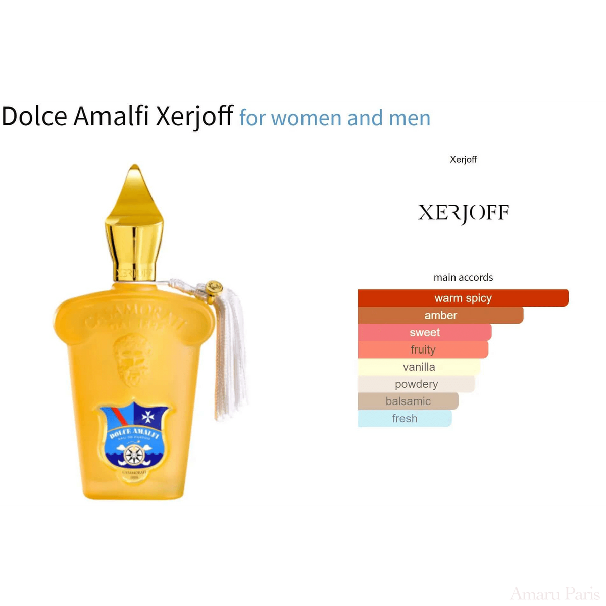 Dolce Amalfi Xerjoff for women and men Decant Fragrance Samples - ParfumAmaruParis