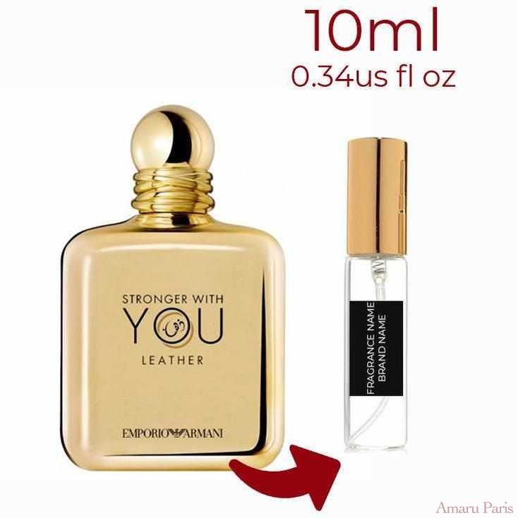 Emporio Armani Stronger With You Leather Giorgio Armani for men Decant Samples - ParfumAmaruParis