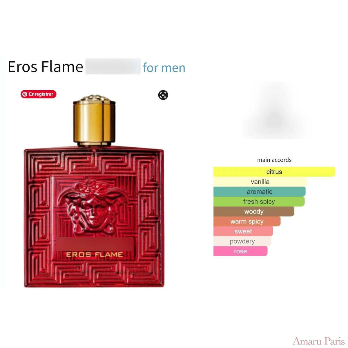 Eros Flame Versace for men Decant Fragrance Samples - ParfumAmaruParis
