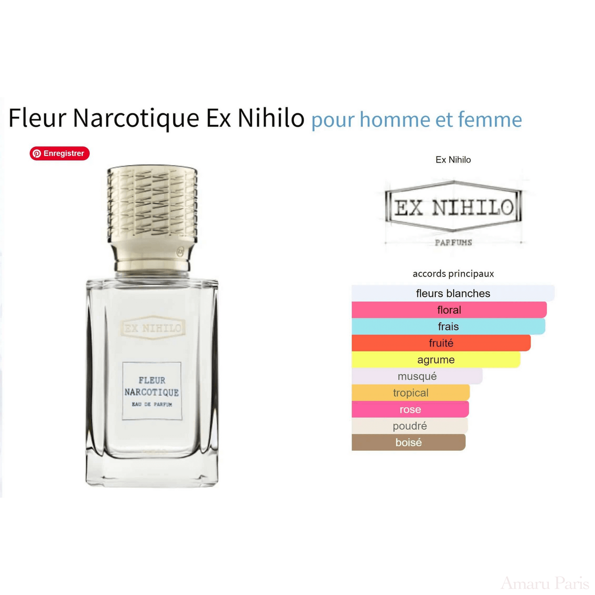 Fleur Narcotique Ex Nihilo for women and men Decant Fragrance Samples - ParfumAmaruParis