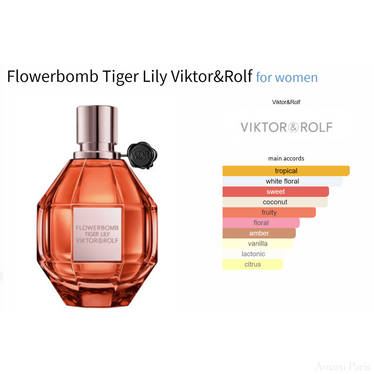 Flowerbomb Tiger Lily Viktor&Rolf for women Decant Samples - ParfumAmaruParis