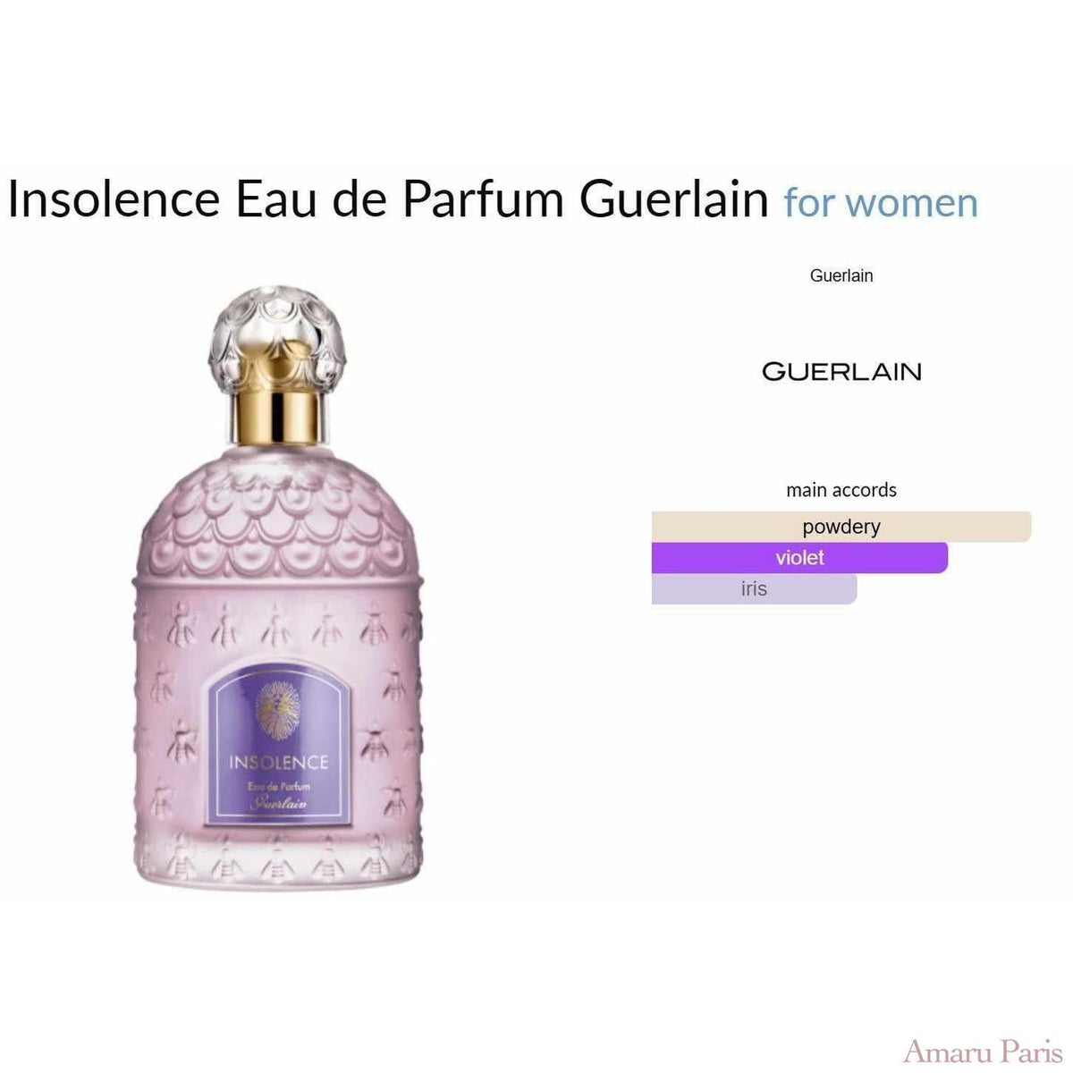 Insolence Eau de Parfum Guerlain for women - ParfumAmaruParis