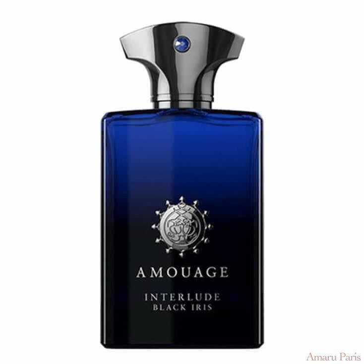 Interlude Black Iris d'Amouage – flacon original et fiole décant Amaru Paris