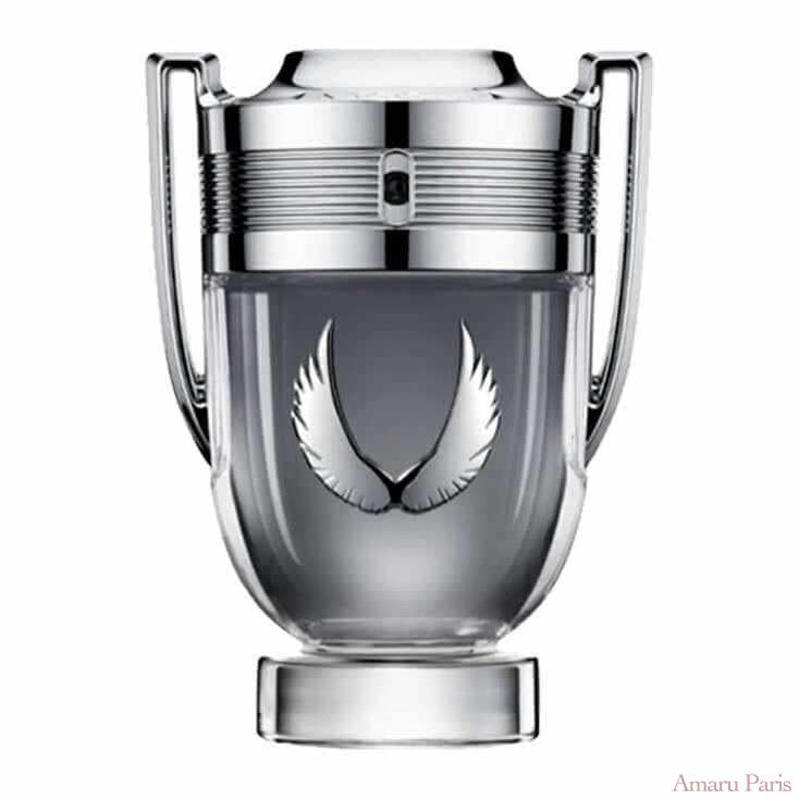 Invictus Platinum de Rabanne – flacon original et fiole décant Amaru Paris