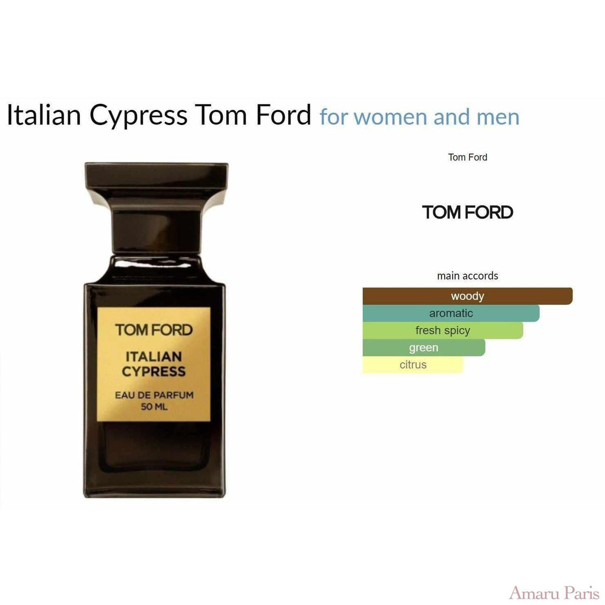 Italian Cypress Tom Ford for women and men - ParfumAmaruParis